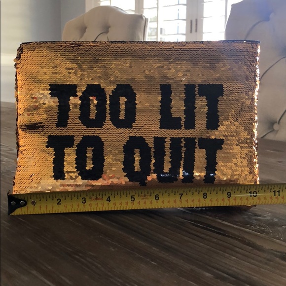“Too lit to quit “ bag NWT - Picture 5 of 6